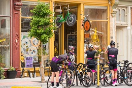 Bike rack in Downtown Millbrook