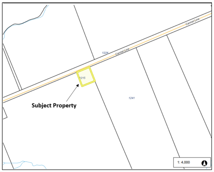 key map for 1215 Carmel Line