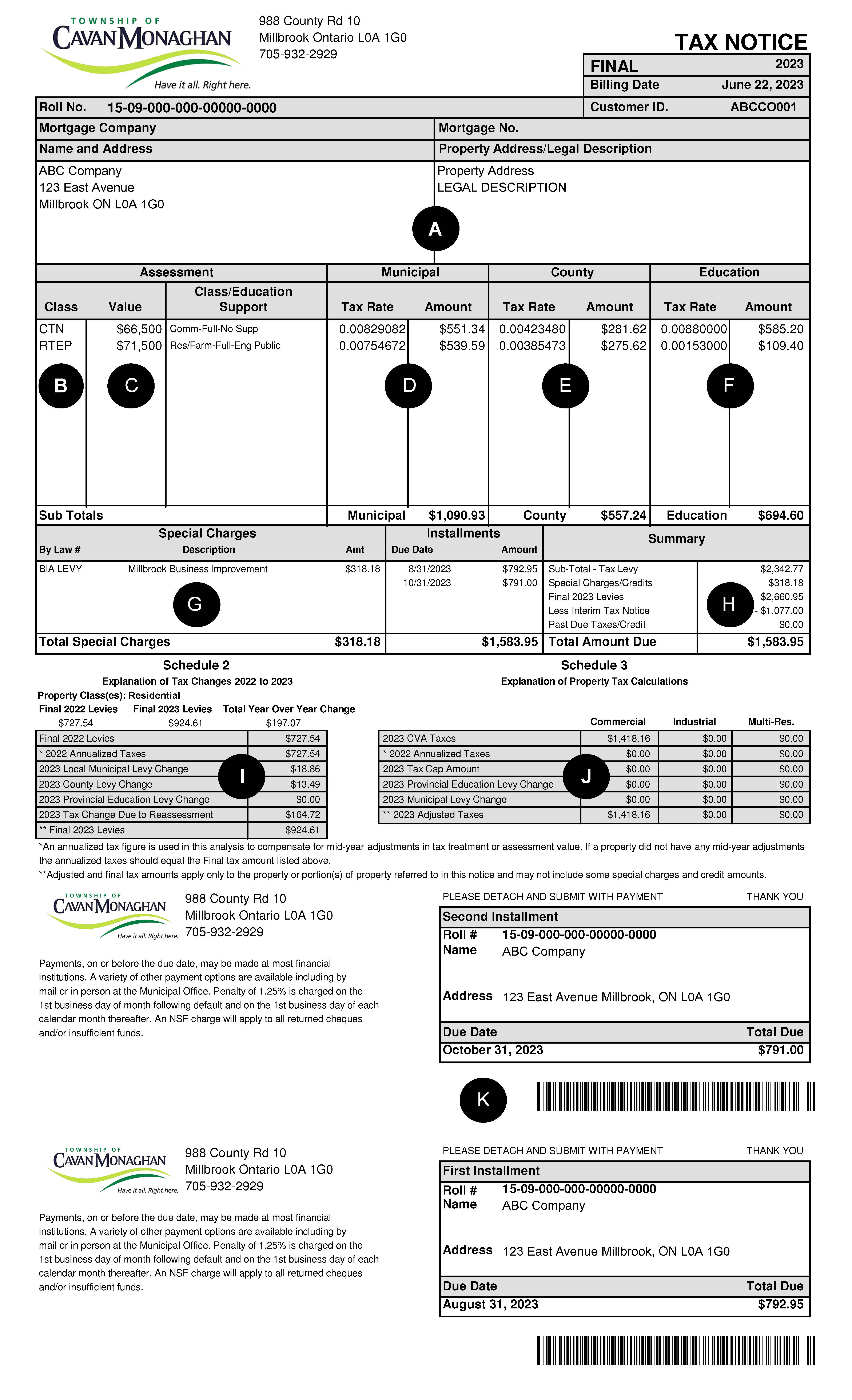 Picture of a Tax Notice