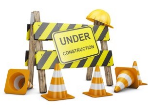 Road work signage