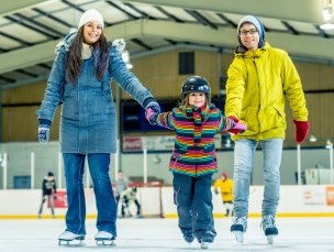 Family skating