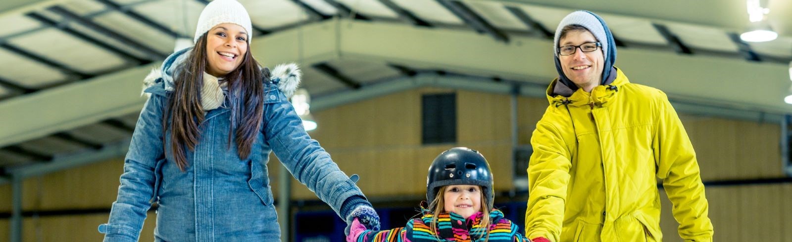 family skating