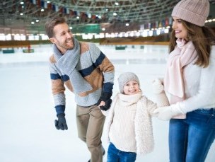 Family skating