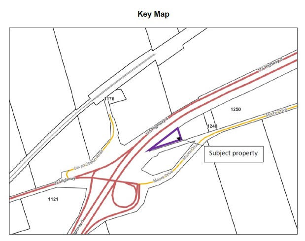 Key Map of 1212 Moore Drive